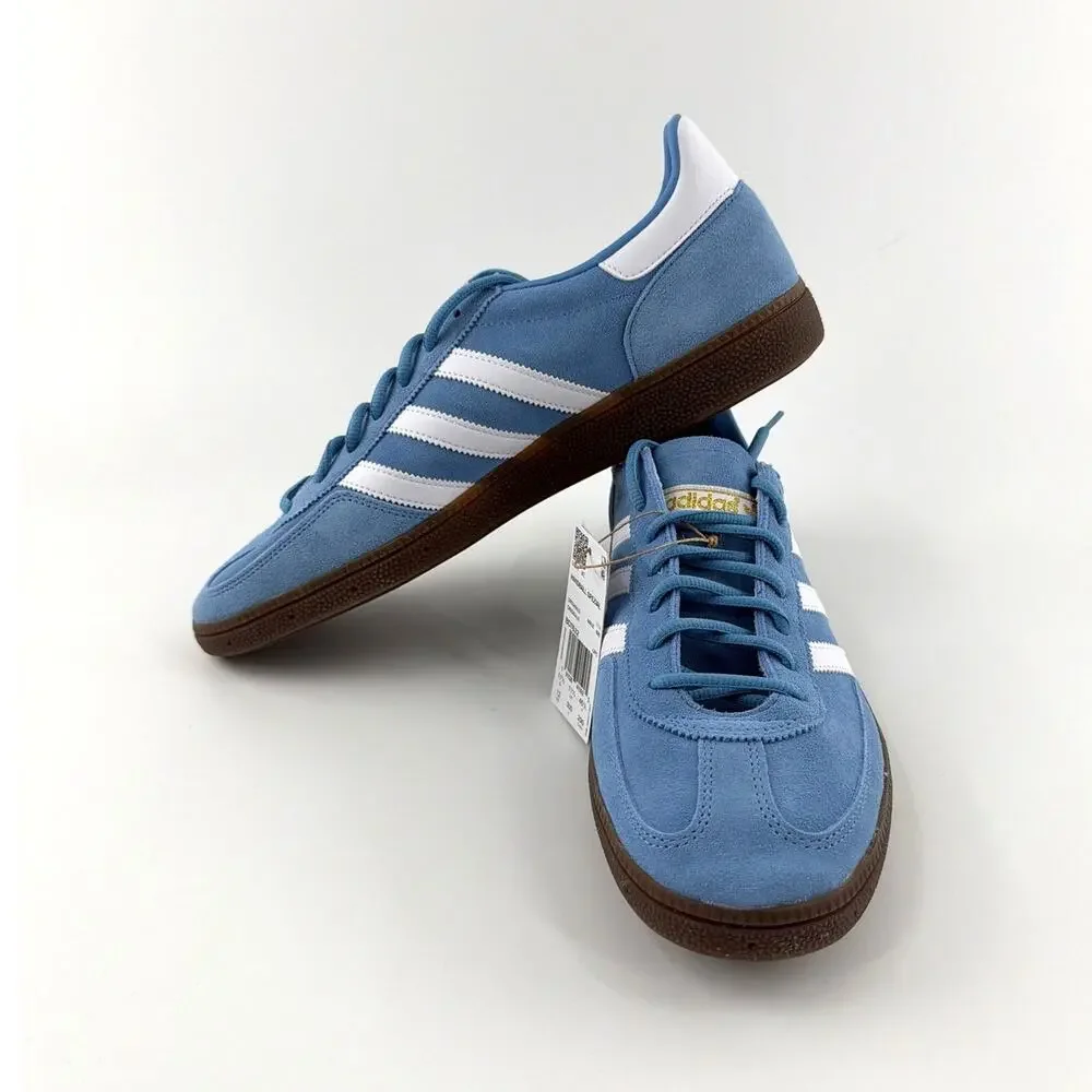 Adidas Handball Spezial Shoes Light Blue Cloud White Gum Size 12
